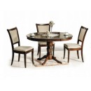 Стол обеденный SIGNAL MARGO темный орех/темный орех 90-125/90